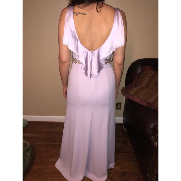 Long Lilac “Bridesmaid” Dress